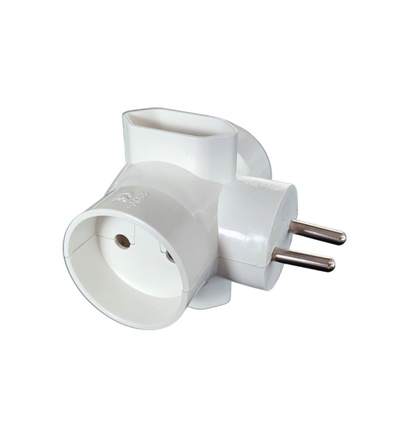 Rozgałęźnik 4 gniazda 2X2P+2X2P płaskie R-45 Timex