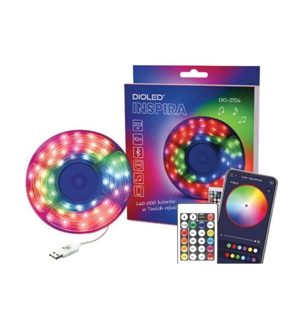Łancuch LED INSPIRA+PILO 200LED 5V DIOLED 0704