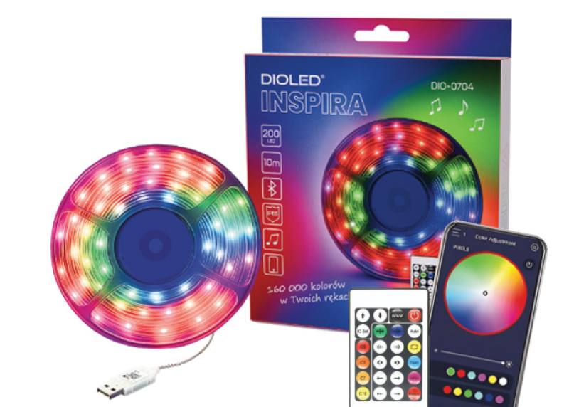 Łancuch LED INSPIRA+PILO 200LED 5V DIOLED 0704