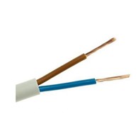 Przewód mieszkaniowy H03VVH2-F (OMYP) 2x0,75 biały /100m