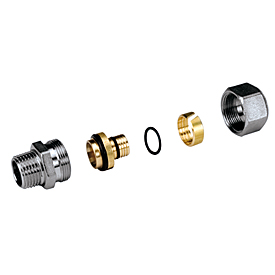 Złącze GIACOMINI R187M, 3/4'' x 26x2,0 (GZ x zacisk)