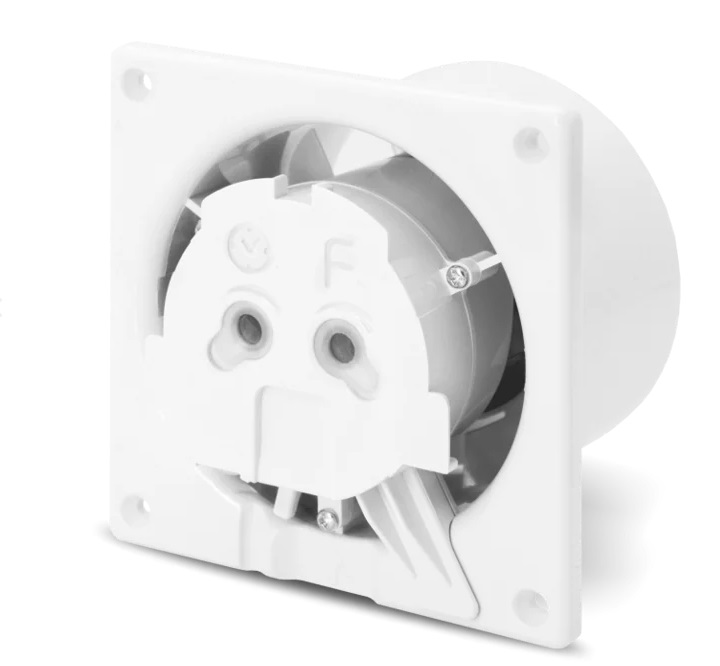 Wentylator 125TS BB dRim  sufit, ściana (Wyłącznik czasowy, łożysko kulkowe) bez panelu