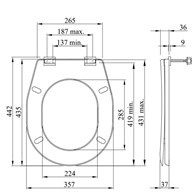 Deska sedes UNIWERSALNA antybakteryjna WC INTER-SANO