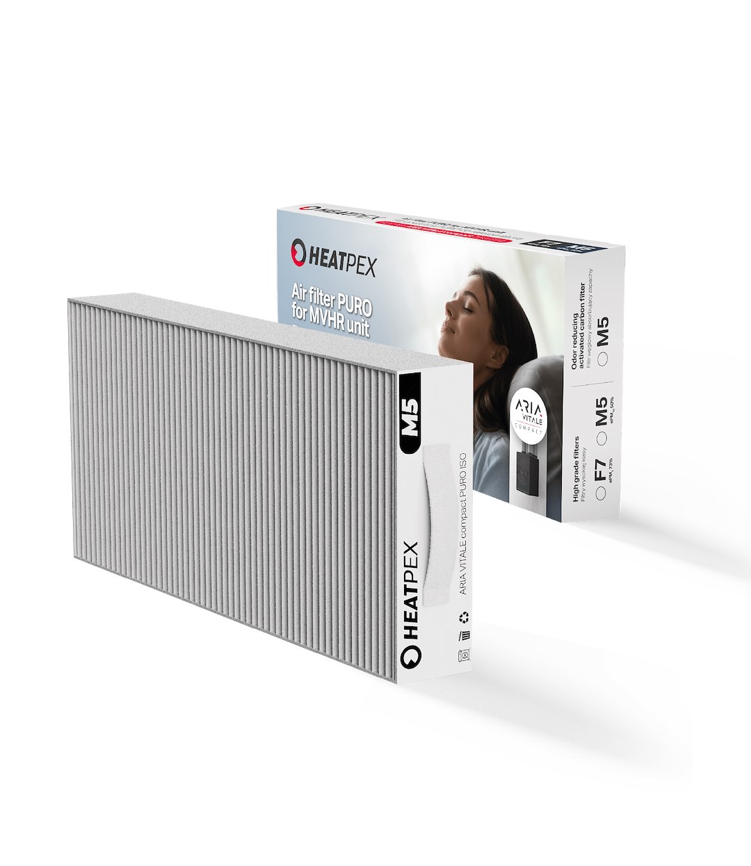 Filtr ARIA VITALE compact PURO M5, węglowy HEATPEX