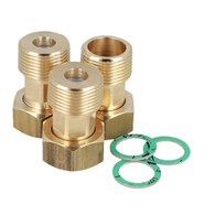 Zestaw śrubunków do zaworu ATM, 3x nakrętka G3/4  x R3/4 , 2 zawory zwrotne