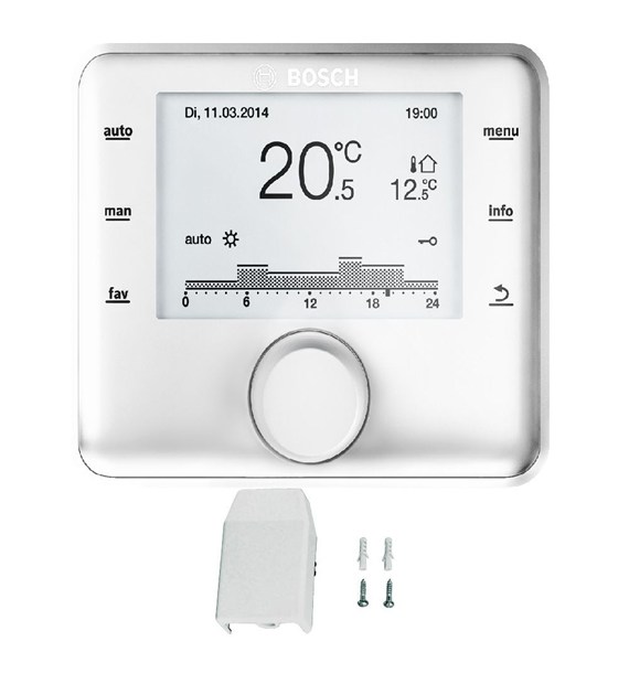 Regulator pogodowy z programem tygodniowym CR400 + AF2 BOSCH