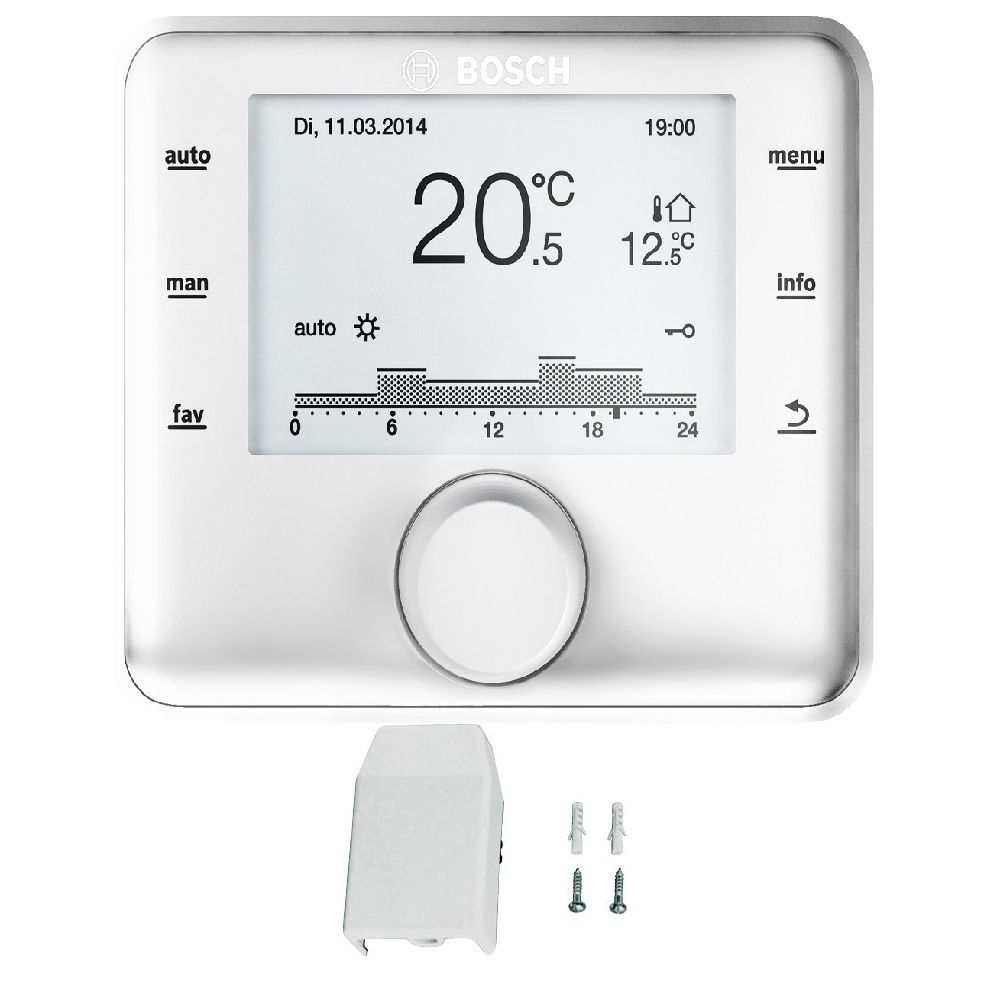 Regulator pogodowy z programem tygodniowym CR400 + AF2 BOSCH