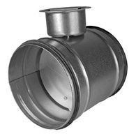 Przepustnica jednopłaszczyznowa okrągła ocynkowana DN125 z uszczelką DSL LINDAB