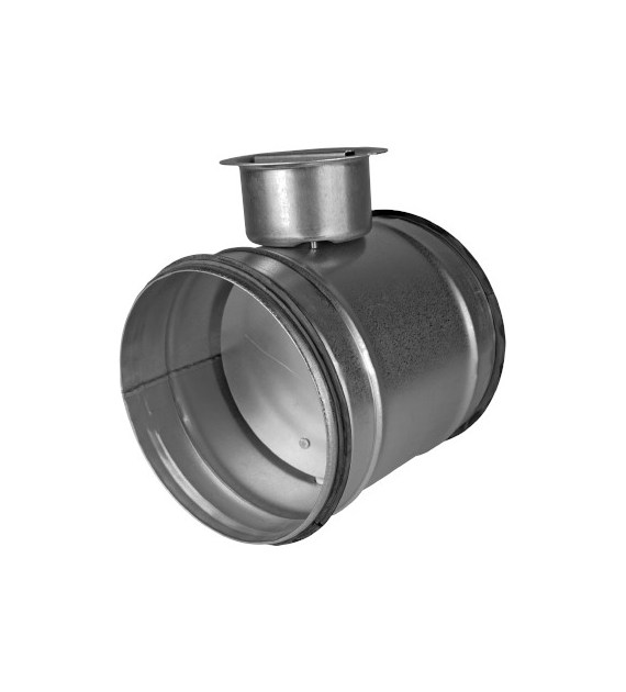 Przepustnica jednopłaszczyznowa okrągła ocynkowana DN160 z uszczelką DSL LINDAB