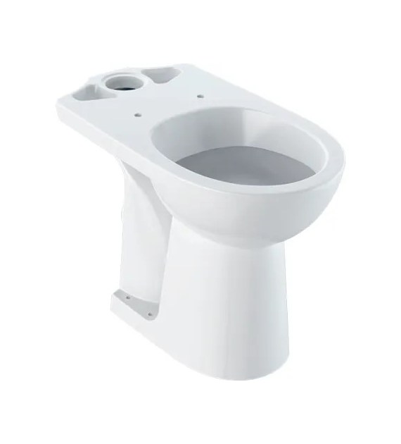 Miska WC ceramiczna stojąca GEBERIT SELNOVA COMFORT podwyższona lejowa w zestawie elementy mocujące 36 x 67 x 46 cm biała | 500284015