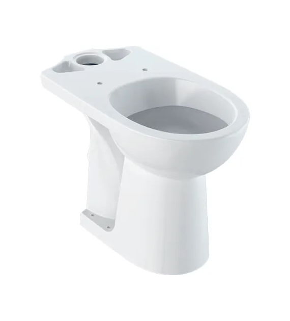 Miska WC ceramiczna stojąca GEBERIT SELNOVA COMFORT podwyższona lejowa w zestawie elementy mocujące 36 x 67 x 46 cm biała | 500284015