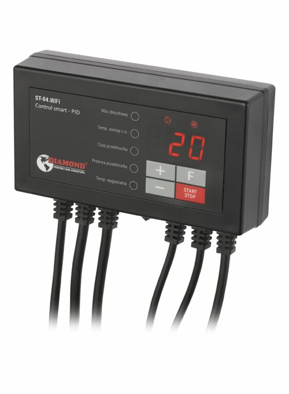 Sterownik do kotła zasypowego pompa co + nadmuch LED SMART PID  ( SP-35 ) ST-04 WIFI DIAMOND