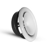 Zawór nawiewny z ramką, nawiewnik ZNW-RM-125 125, anemostat EXPRE