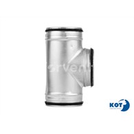 Trójnik redukcyjny DN100/100 ocynkowany z uszczelką FORVENT