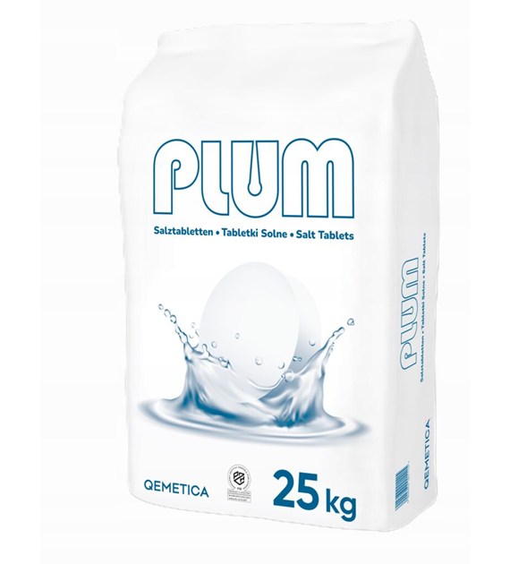 Sól do uzdatniania wody PLUM 25 kg