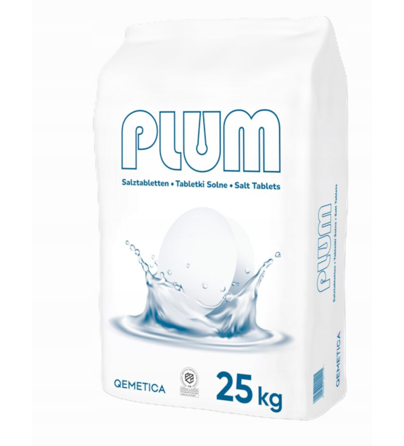 Sól do uzdatniania wody PLUM 25 kg