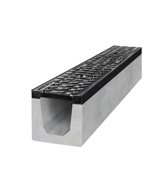Korytko betonowe ruszt żeliwny 1m 150x250mm klasa D400, obciążenie 40 ton BIELBET