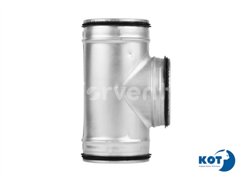 Trójnik redukcyjny DN 125/125 ocynkowany z uszczelką FORVENT