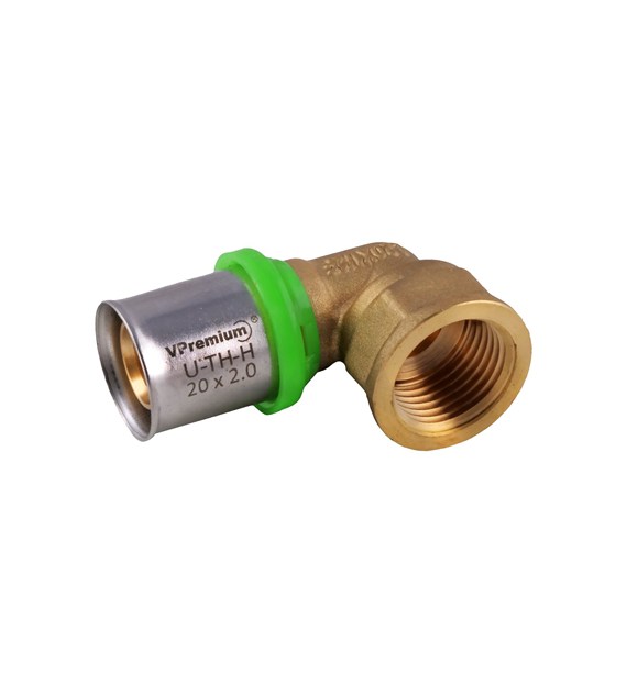 Kolanko 90st zaprasowywane gwint wewnętrzny 25mm x 3/4  VESBO GREENLINE