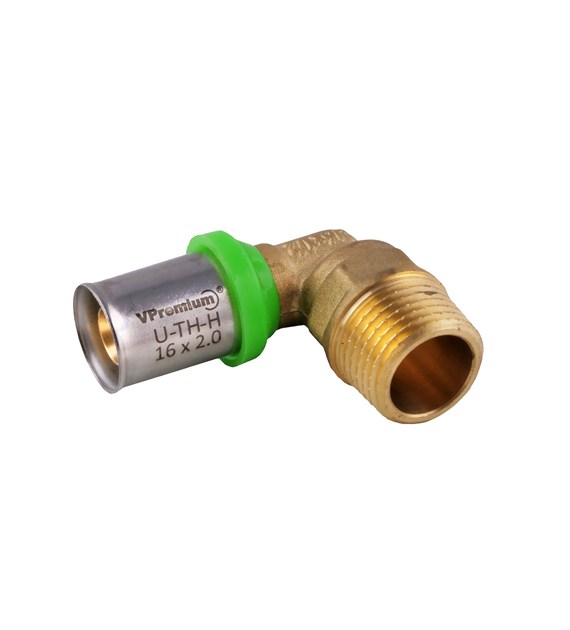Kolanko 90st zaprasowywane GZ 20mm x 3/4  VESBO GREENLINE