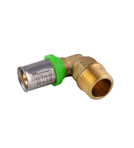 Kolanko 90st zaprasowywane GZ 25mm x 3/4  VESBO GREENLINE