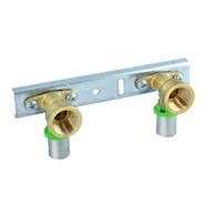 Płytka montażowa 150mm z kolankami press GW 20mm x 1/2  VESBO GREENLINE