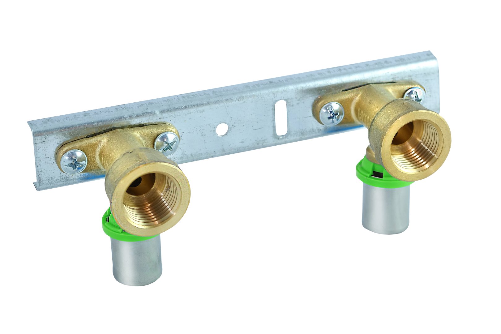 Płytka montażowa 150mm z kolankami press GW 20mm x 1/2  VESBO GREENLINE