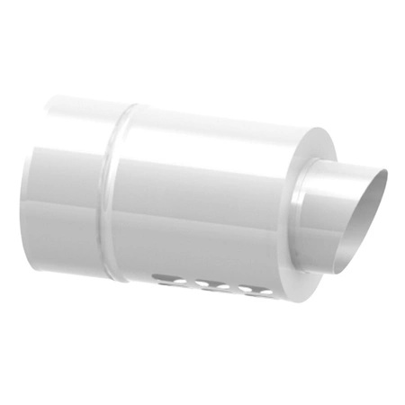 Zakończenie poziome systemu TWIN JEREMIAS TWIN35 stal nierdzewna fi 60/100 mm, dł. 250 mm