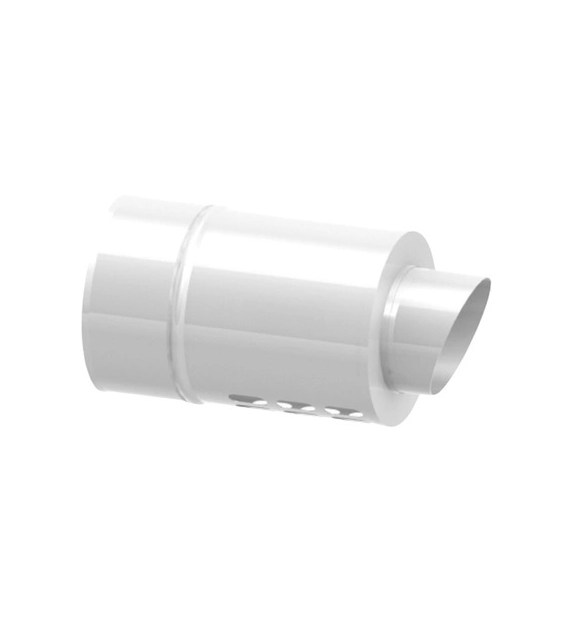 Zakończenie poziome systemu TWIN JEREMIAS TWIN35 stal nierdzewna fi 80/125 mm, dł. 250 mm