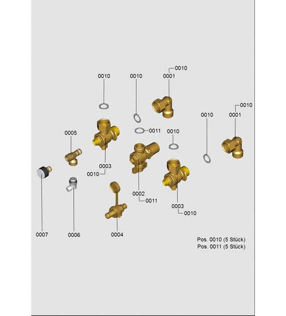 Armatura przyłączeniowa natynkowa 7690549 VIESSMANN