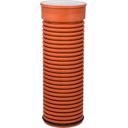 Rura Karbowana SN8 InCor® Kielichowa Pomarańczowa fi 200 6m SN8 INSTAL-PLAST