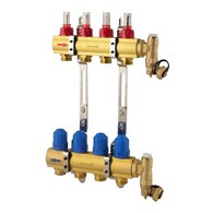 Rozdzielacz mosiężny VPremium z przepływomierzami 7 sekcji VESBO
