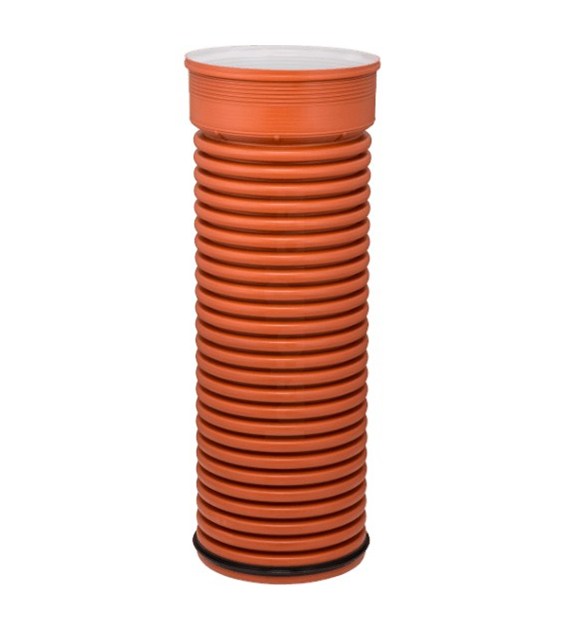 Rura Karbowana SN8 InCor® Kielichowa Pomarańczowa fi300 6m SN8 INSTAL-PLAST