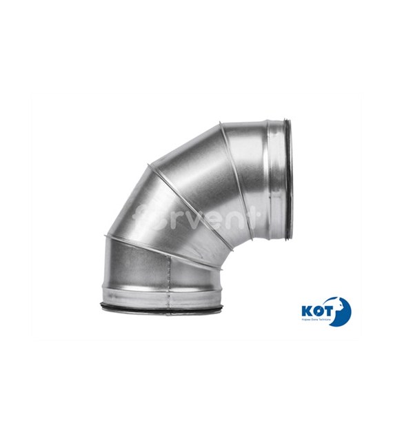 Łuk segmentowy DN630/90 ocynkowany z uszczelką FORVENT