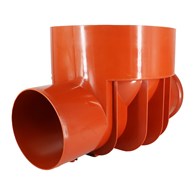 Kineta przelotowa fi 200x315 pomarańczowa - Typ 1 ( pasuje do rur Wavin, Pipelife, Profil ) uszczelka kinety w zestawie DES