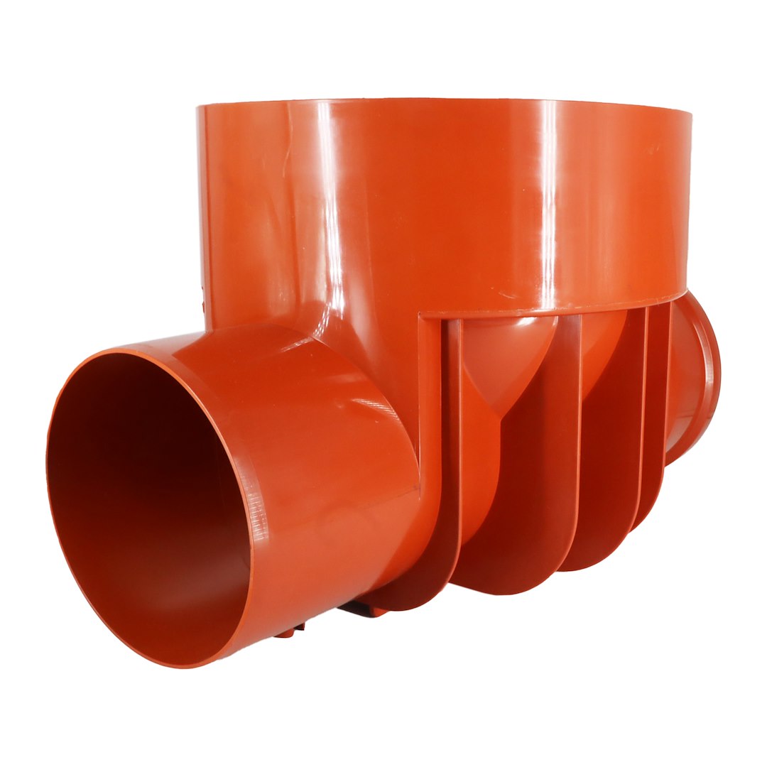 Kineta przelotowa fi 200x315 pomarańczowa - Typ 1 ( pasuje do rur Wavin, Pipelife, Profil ) uszczelka kinety w zestawie DES