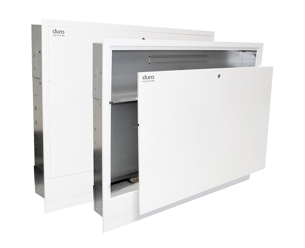 Szafka instalacyjna podtynkowa z wysuwaną maskownicą i miejscem na listwę sterującą D/S-SIP-01 Z ARKA