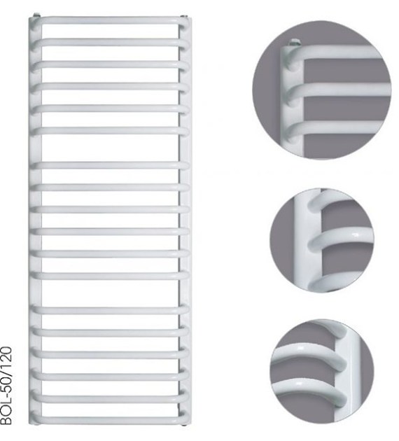 Instal Projekt Bolero grzejnik łazienkowy drabinkowy 103,8x40 cm biały BOL-40/100