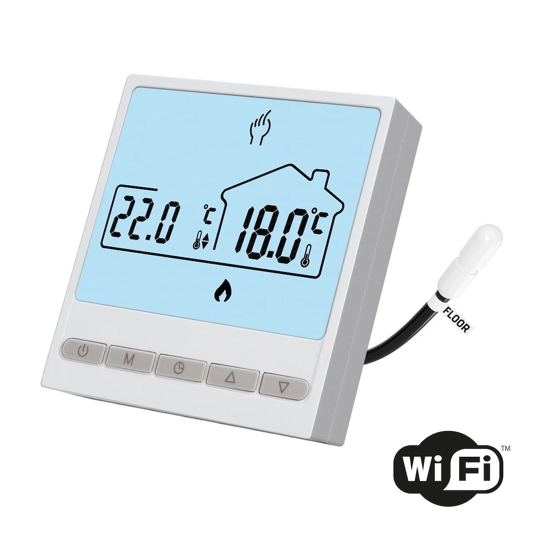 Termostat programowalny HD-T05 - biały z komunikacją WIFI HEAT DECOR