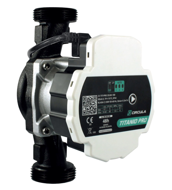 Pompa elektroniczna C.O. 25/60 180MM TITANIO PRO SOLAR ARKA