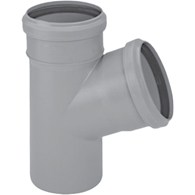 Trójnik MAGNAPLAST HT PLUS HTEA 87' PP DN 75 (ww x ww x wz), kolor szary