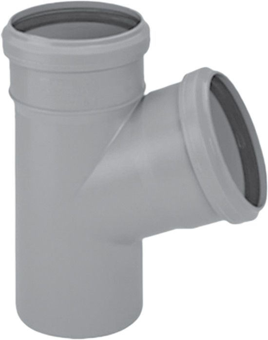 Trójnik MAGNAPLAST HT PLUS HTEA 87' PP DN 75 (ww x ww x wz), kolor szary