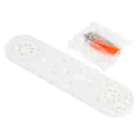 Listwa montażowa do baterii plastikowa z kołkami BIAŁA ALPHAHEAT
