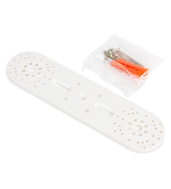 Listwa montażowa do baterii plastikowa z kołkami BIAŁA ALPHAHEAT