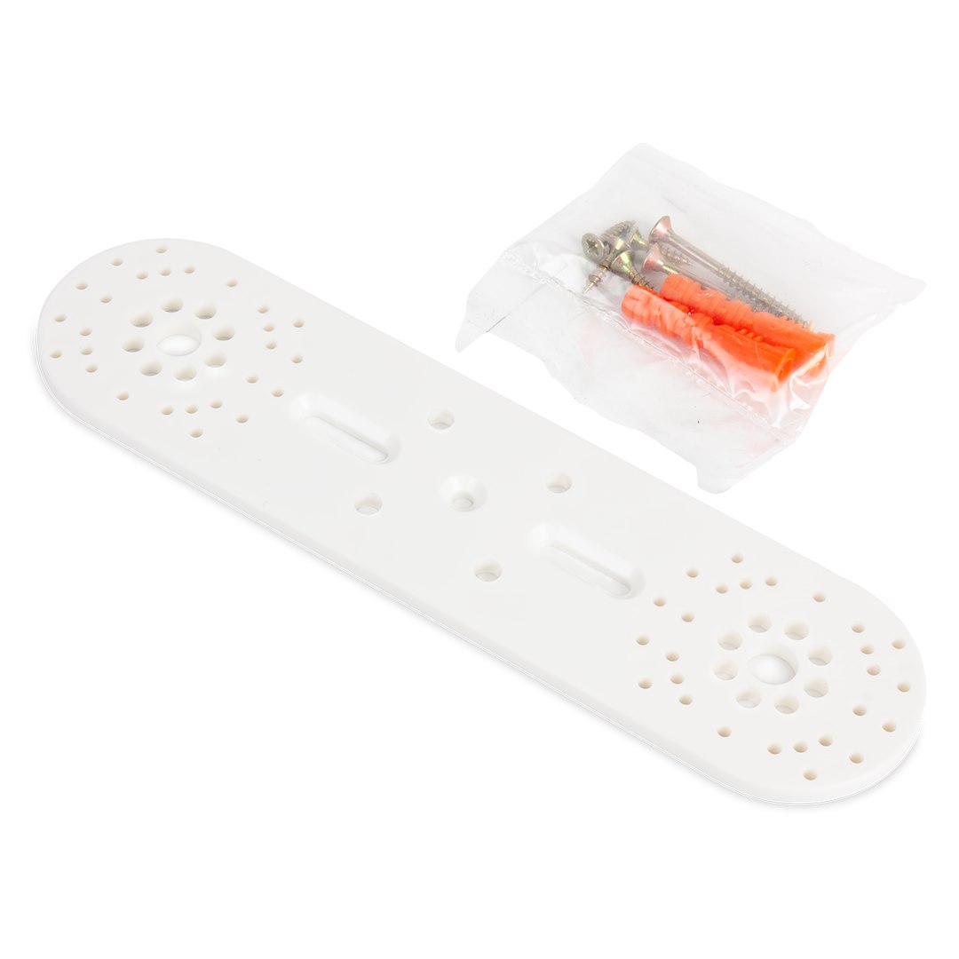 Listwa montażowa do baterii plastikowa z kołkami BIAŁA ALPHAHEAT