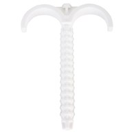 Klips do podłogi, hak podłogowy podwójny 10x102 DŁUGI (100 sztuk opakowanie) BIAŁE ALPHAHEAT