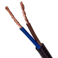 Przewód mieszkaniowy H03VV-F (OMY) 2x0,75 czarny ELEKTORKABEL