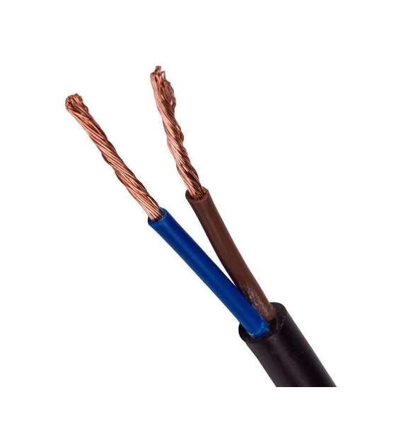 Przewód mieszkaniowy H03VV-F (OMY) 2x0,75 czarny ELEKTORKABEL