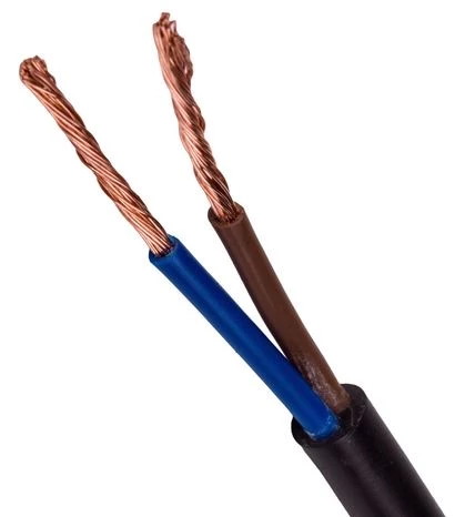 Przewód mieszkaniowy H03VV-F (OMY) 2x0,75 czarny ELEKTORKABEL