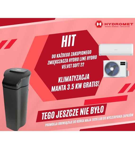 ZESTAW zmiękczacz VELVET SOFT 22 + klimatyzacja 3.5 kW MANTA